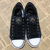 出口日本帆布鞋 外贸出口一脚蹬弹力带休闲百搭 黑色轻便软底驾车鞋