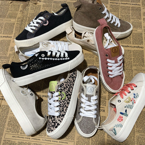 出口法国板鞋外贸女款帆布鞋