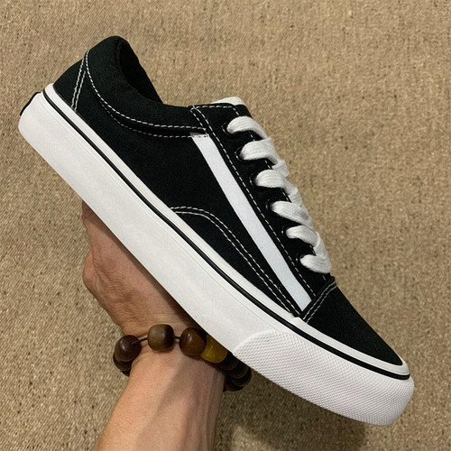 出口老美黑色低帮牛筋底板鞋