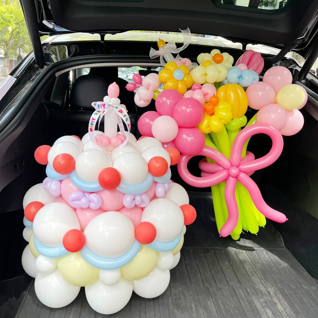 网红气球巨型蛋糕花束diy材料包