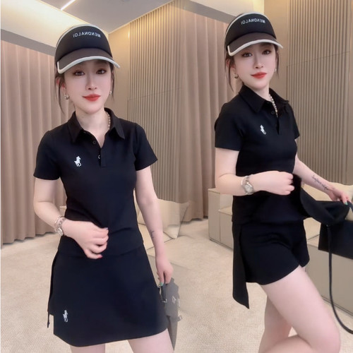 2026新款夏季女POLO衫短裤套装