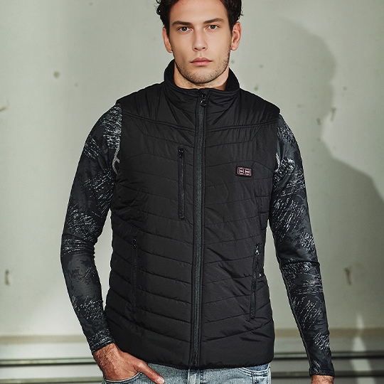 外贸出口尾货加热马甲秋冬保暖