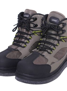 飞钓钓鱼鞋毛毡溯溪鞋户外防水防滑涉水靴透气耐磨涉水鞋舒适透气