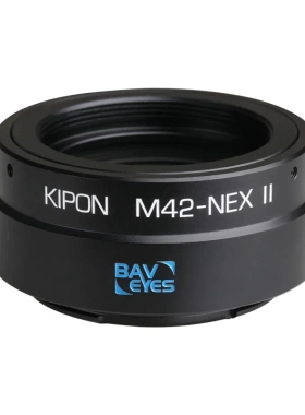 KIPON M42-S/E 0.7× | 蔡司M42镜头转索尼E微单增光减焦转接环