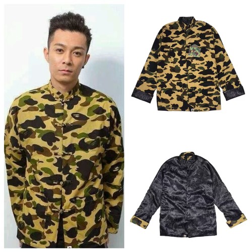 陈冠希潮牌联名猿人头新中式唐装