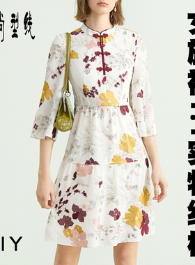 大摆收腰改良旗袍纸样连衣裙服装裁剪样子图纸1:1实物纸样BQP-62