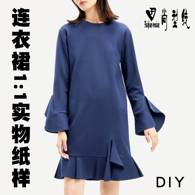尚型线纸样女装连衣裙图片
