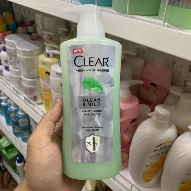 泰国原装清扬clear洗发水女士清爽薄荷去屑控油平衡止痒 400ml