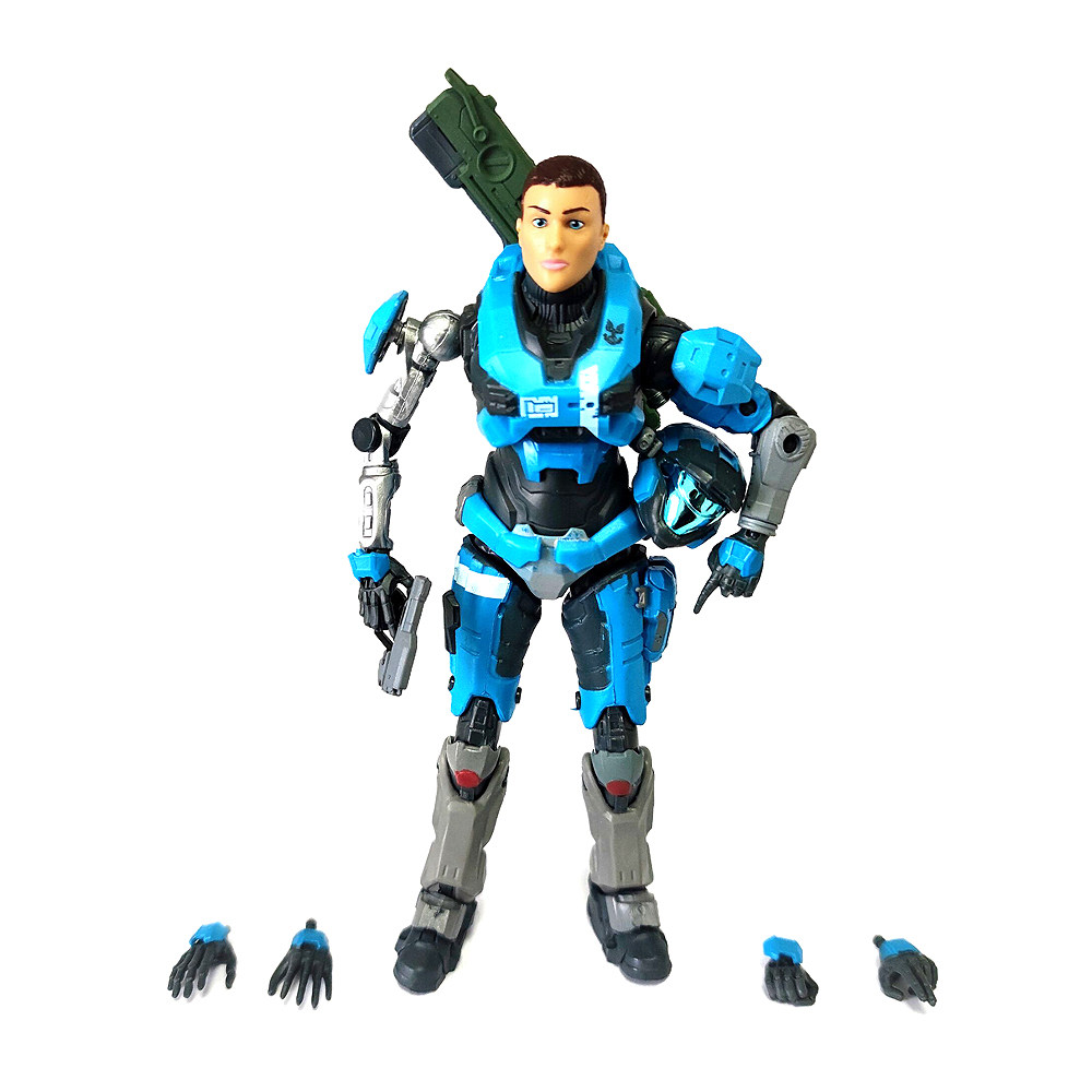 光环 halo 斯巴达战士系列 蓝色凯特 6.5寸 约17cm 可动人偶模型