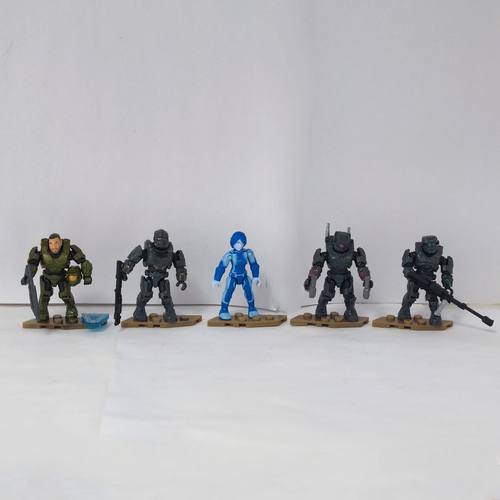 无盒散货Mega Bloks 美家宝光环疣猪号战车5人组人偶袋装
