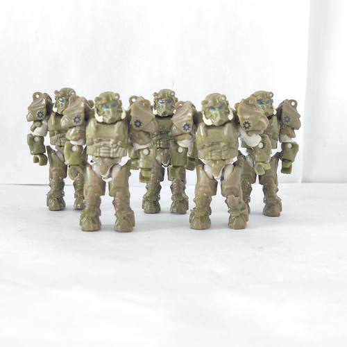 无盒散货Mega Bloks 美家宝光环重盔机甲兵人偶袋装无配件