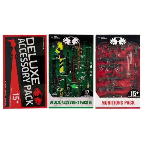 McFarlane 麦克法兰 武器包共三波 适用7寸 可动人偶模型配件