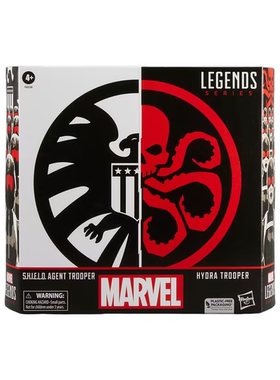 正版 Marvel Legends 神盾局女特工VS九头蛇部队6寸可动人偶模型