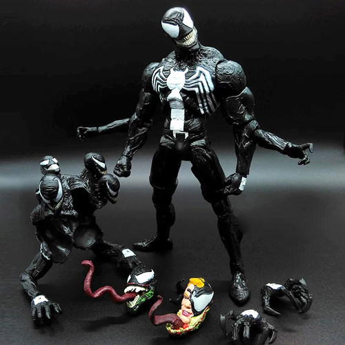 marvel select 蜘蛛侠反派多头毒液 8寸可动人偶手办模型