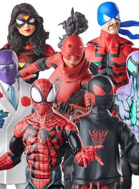 Marvel Legends 复古挂卡本莱利夜魔侠玫瑰迈尔斯深渊6寸可动人偶