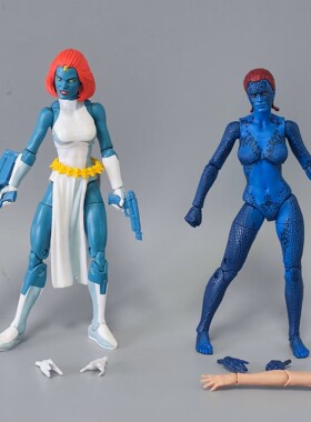 Marvel Legends  X战警 魔形女电影版动画版2人套6寸可动人偶模型