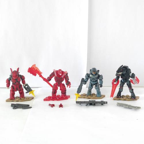 无盒散货Mega Bloks 美家宝光环驱逐幻影号4人组人偶袋装带配件