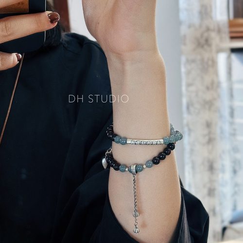 草书里的行楷双圈手链