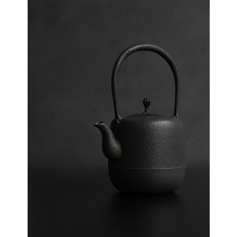 现货日本原装进口南部铁器奈美作枣形1.2升茶道煮水铸铁壶烧水壶