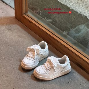 免系鞋带童鞋2026春季新款儿童低帮板鞋韩版男童运动鞋女童小白鞋