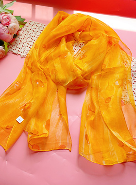 瑕疵特卖出口原单 100%桑蚕丝长巾披肩 靓丽多姿 只卖36.99元