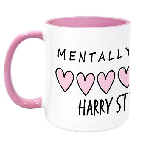 外贸新款 Harry Styles可爱早餐陶瓷咖啡杯 送情侣朋友礼品马克杯