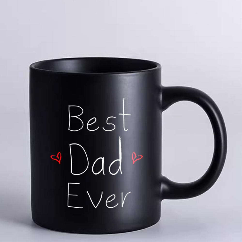 best dad ever mug 父亲节礼物水杯 爸爸生日礼物简约咖啡杯 餐饮具 马克杯 原图主图