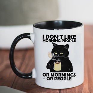 like not morning 朋友礼物杯 people北欧简约陶瓷马克杯