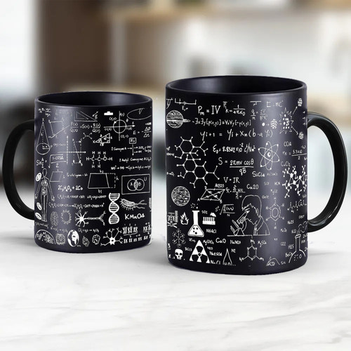 物理化学生物数学主题马克杯