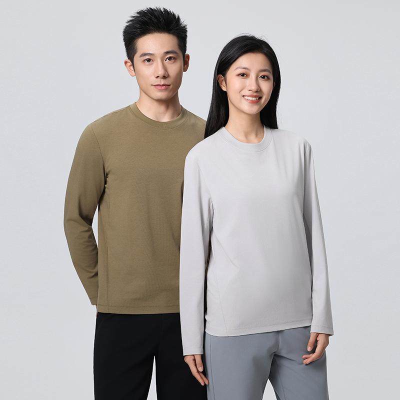 户外运动T恤男女款2025秋新款时尚潮流基础百搭长袖