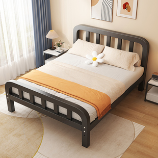 网红铁艺床加厚加固1.5米1.8双人榻榻米铁架床单人床铁床架现代简