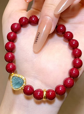 厦门南普陀纪念品 朱砂佛公葫芦手链帝王紫金砂新中式手串已过香