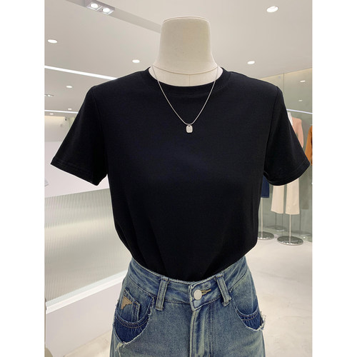 六色纯色百搭圆领短袖T恤