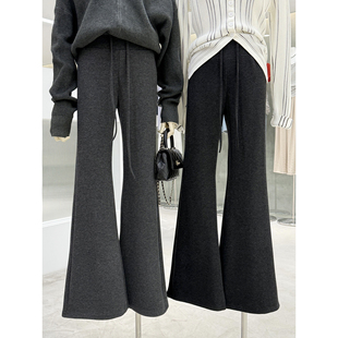 自留升级版舒适显瘦休闲微喇裤宽腰头不勒肚子运动瑜伽裤糯米裤秋