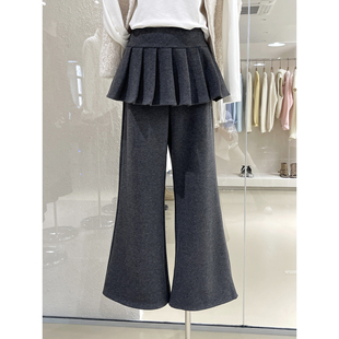 清仓捡漏不TUI不换！屁帘裤时髦百搭微喇休闲裤磨毛加绒裤子Q261