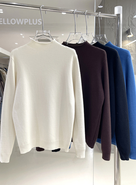 冬季抗寒神器！抗起球安迪绒半高领针织衫水貂绒保暖百搭打底衫女