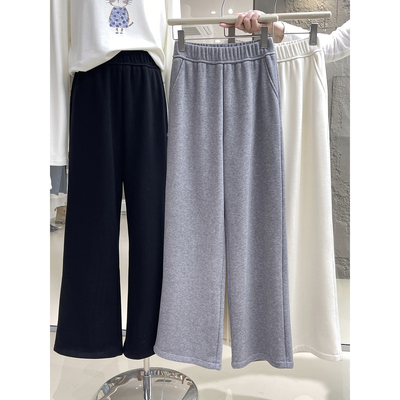 秋冬糯米裤yyds！加绒直筒休闲裤