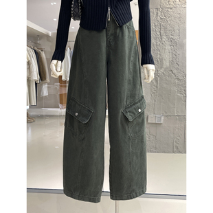 清仓捡漏不TUI不换！美式复古工装风牛仔裤宽松百搭阔腿裤Q261