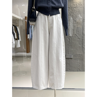 梨形身材的天菜宽松弯刀牛仔裤2026新款挺括有型显瘦时髦百搭裤子