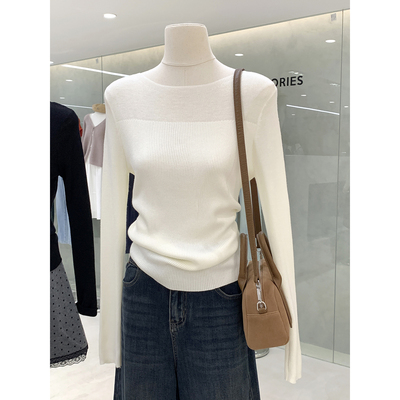 早秋款层次设计感漂亮chic针织衫