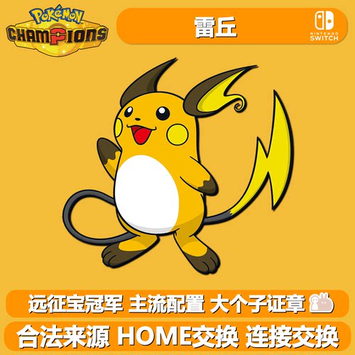 宝可梦冠军朱紫剑盾ZA闪光雷丘6V