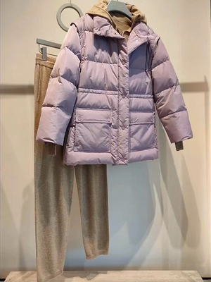 NOHASHTAG 2025冬季新款一衣两穿休闲马甲抽绳羽绒服女外套