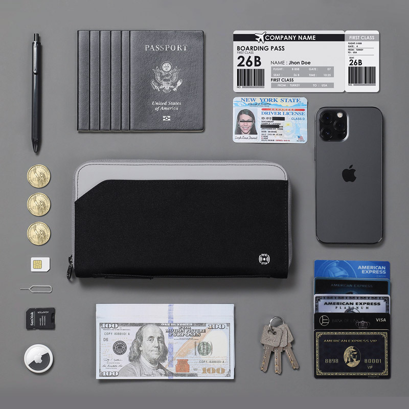 大容量护照包防盗刷收纳钱包挂脖