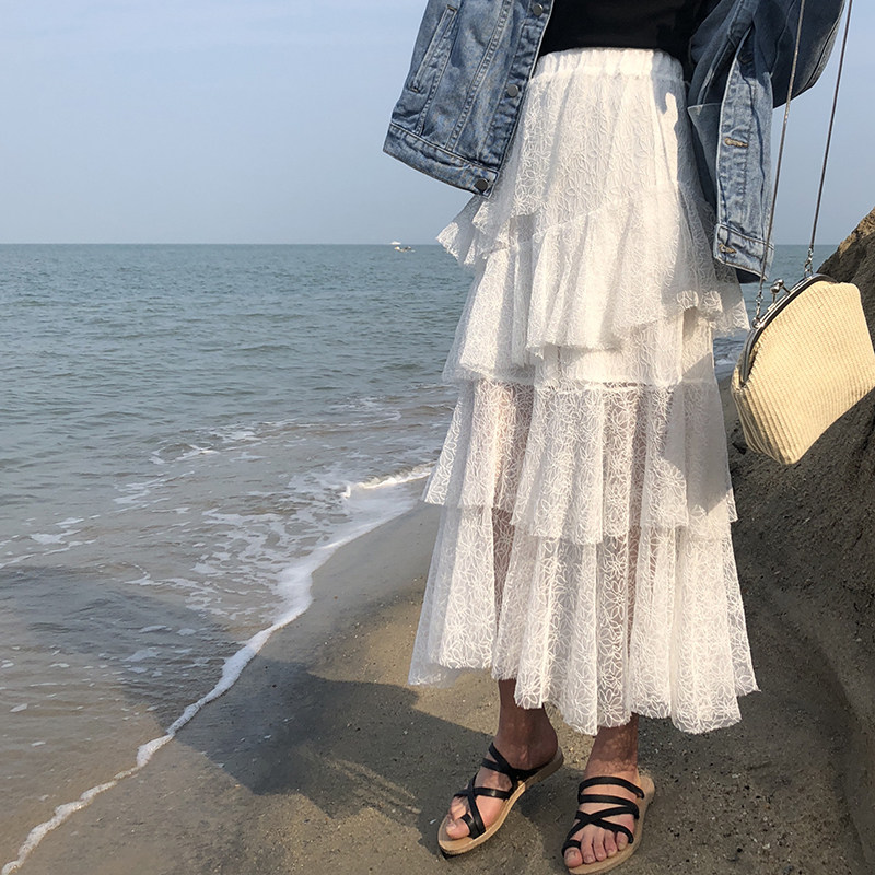 EKOOL Cake skirt skirt summer Gauze skirt Korean Edition Mid length version Princess Dress Paige Body Long skirtsin the Women's clothing/Boutique , Skirts  category - from Buy2taobao.com to provide professional Taobao agent buy service