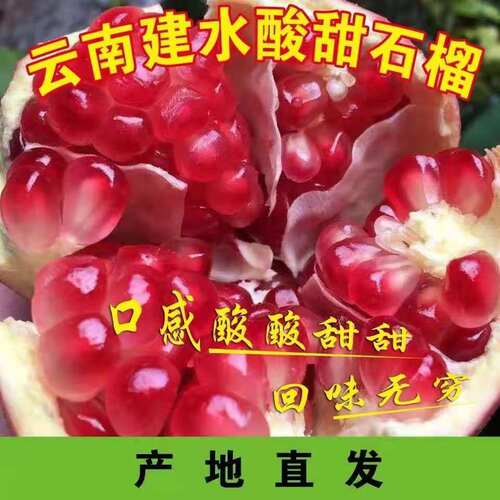 云南建水酸甜石榴新鲜孕妇水果