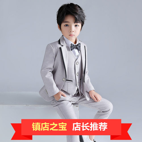男童棉小西装洋气礼服英伦