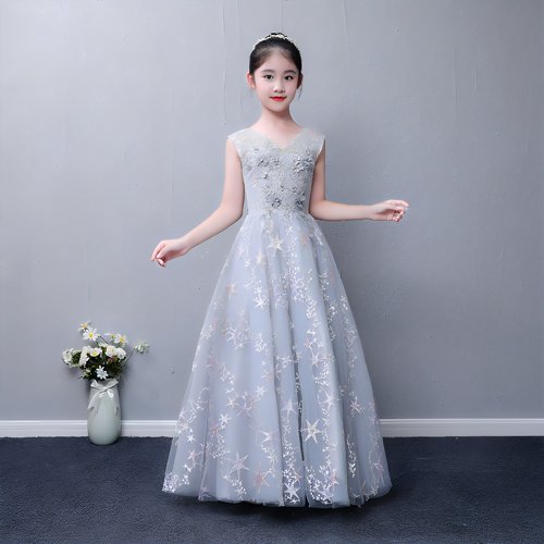 古筝小提琴女大童晚礼服古筝钢琴