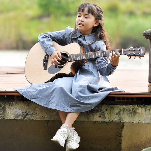 kepma/卡普马吉他 FCmini单板儿童初学36寸民谣电箱便携旅行琴