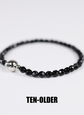 天然黑玛瑙手链男女款护身转运