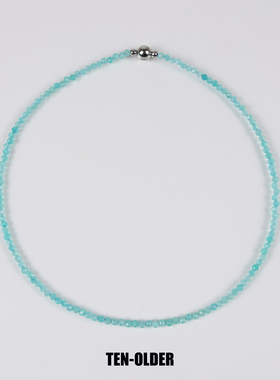 天然天河石磁吸扣项链